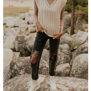 NWT FREE PEOPLE high rise lasso jeans